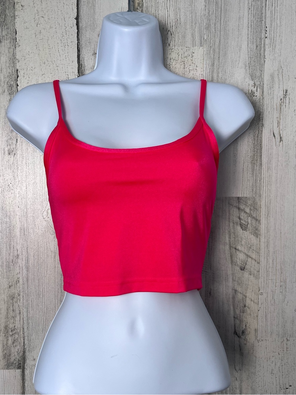 TNA Hot Pink Spaghetti Strap Crop Camisole Medium